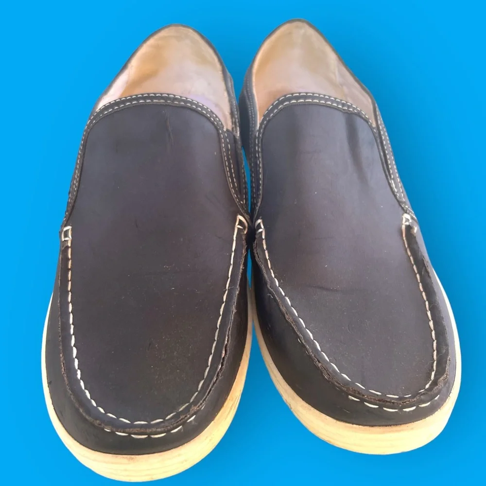 Kenneth Cole Unlisted Men's Blue Anchor Boat Shoe Size 10